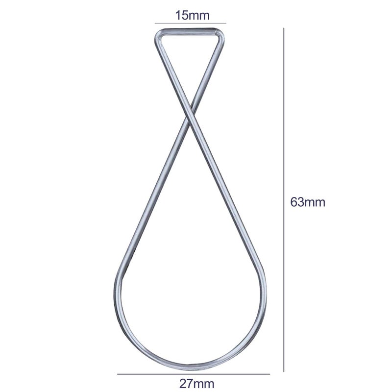 CDBOVID SS304 Ceiling Hooks 50 Pack - Rustproof Drop Ceiling Clips for Hanging Decor/Lights/Plants - Easy Install Grid Hooks for Home/Office/Wedding/Classroom - 10lb Capacity No Damage Hangers - Image 2